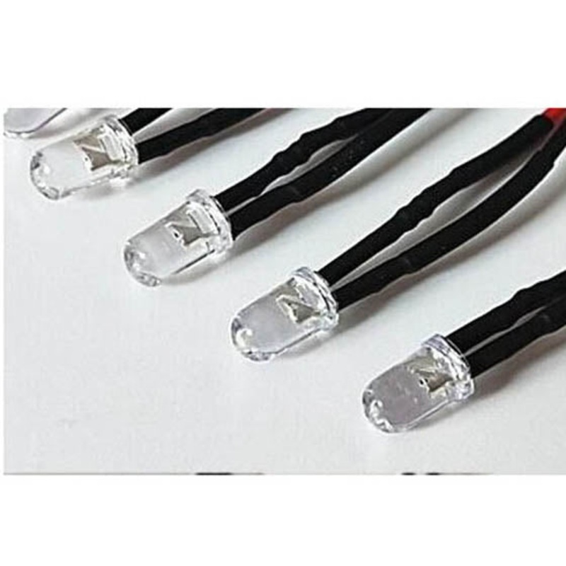 03479 – LED5 FLASHING CLR RED 12V W/WIRE 20CM