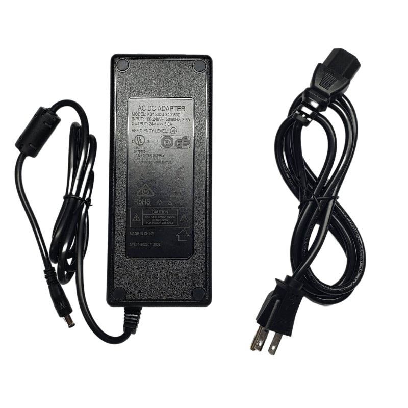 04107 – PSU SW 24VDC 5A C+ 2.1MM DESKTOP INPUT:100-240V