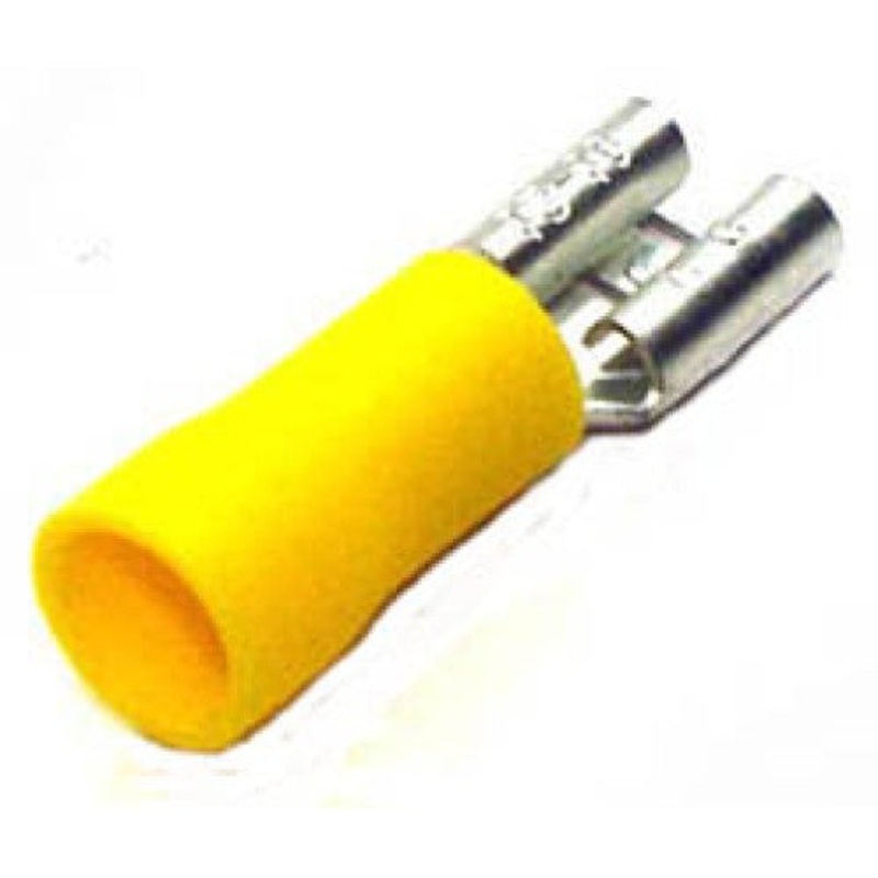 160448-1000 – QUICK CONN FEM YEL 0.250IN 12-10 AWG 6.35X0.8MM (1000 pcs/pkg)