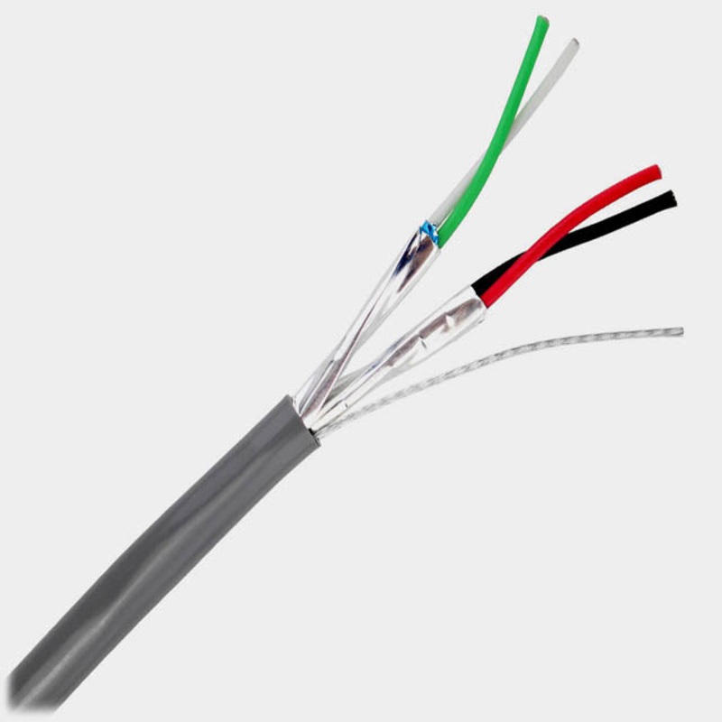 2204PSP-8BEE2 – CABLE 2PR 22AWG STR INSH 500FT GRY 7TC CM 300V 60C PVC