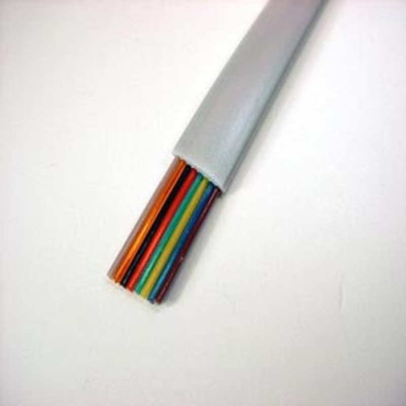476693 – TELEPHONE FLAT CABLE UNSH 8C/26 AWG 250FT STR FT1 PVC GRAY