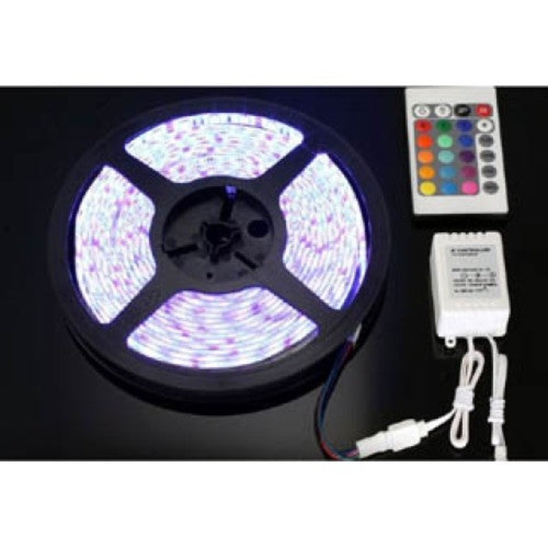 5050 – LED FLEXIBLE STRIP 7 COLOURS 12V IP65 6-7 LUMENS PER LED