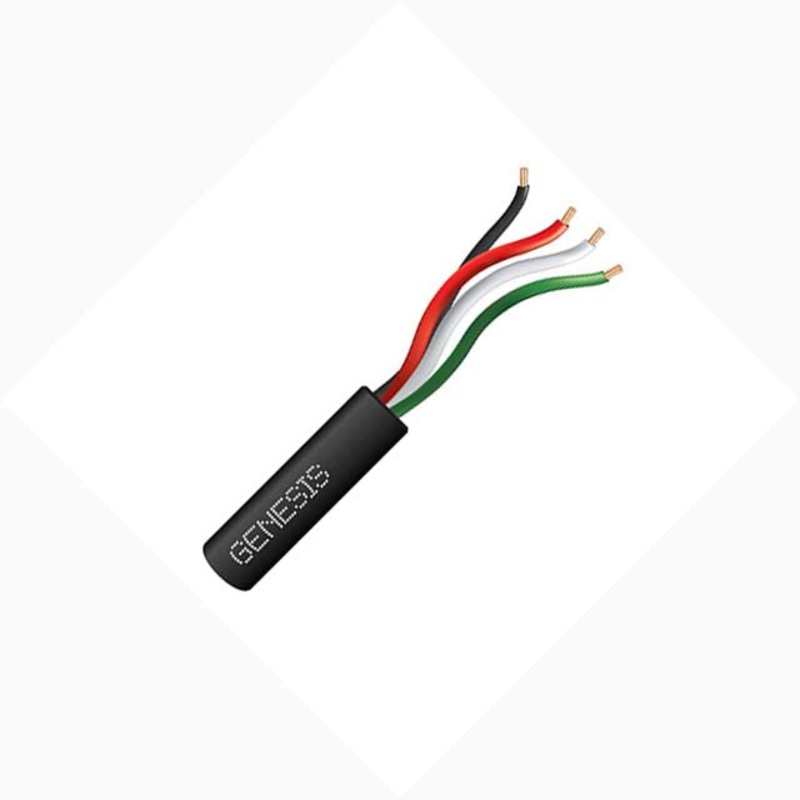 77049 – CABLE 4C 16AWG STR UNSH 1000FT CMR BLK INDOOR/OUTDOOR