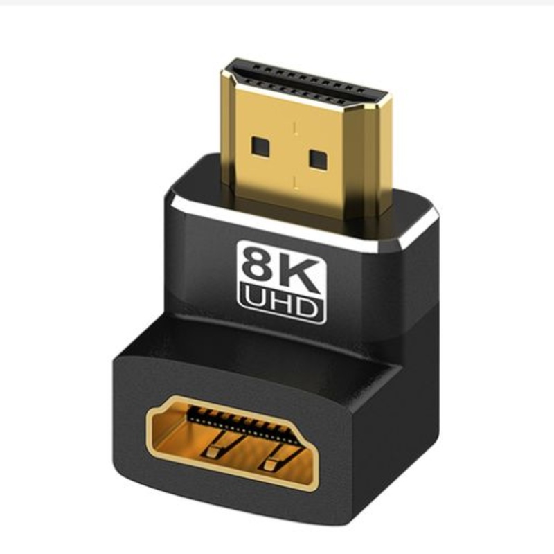 ARWB-4328 – HDMI MALE-FEM ADAPTER 8K UHD RA MALE DOWNWARDS 90 DEGREES