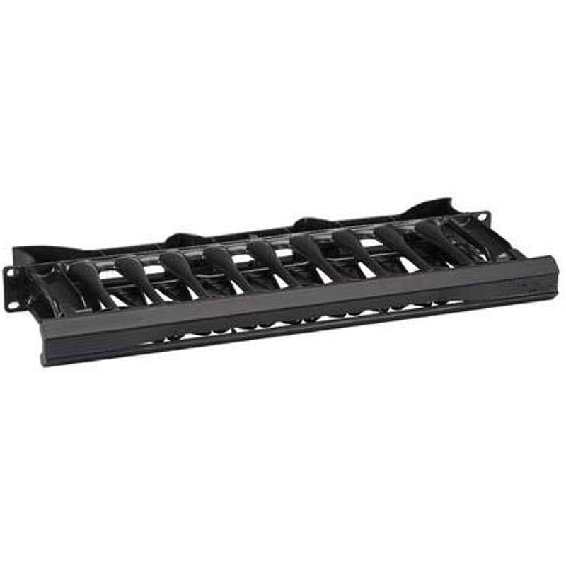 ECMH1US – CABLE MANAGER 1U HORIZONTAL SINGLE SIDED ELITE BLK