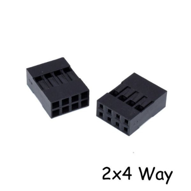 GMQD-5403-4 – DIPSKT 2.5MM 8S HOUS FOR SQ PINS DUAL ROW 2X2S DUPONT CONNECTOR (4 pcs/pkg)