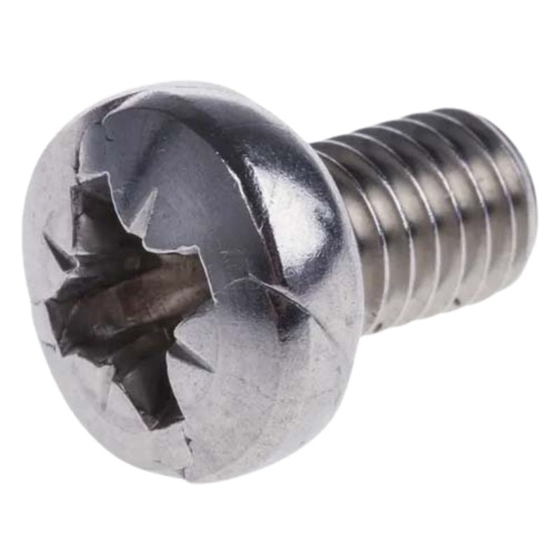 MPZCM0512S1 – SCREW METAL METRIC M5X12MM POZI CHEESE HEAD MS A2 STAINLESS (4 pcs/pkg)