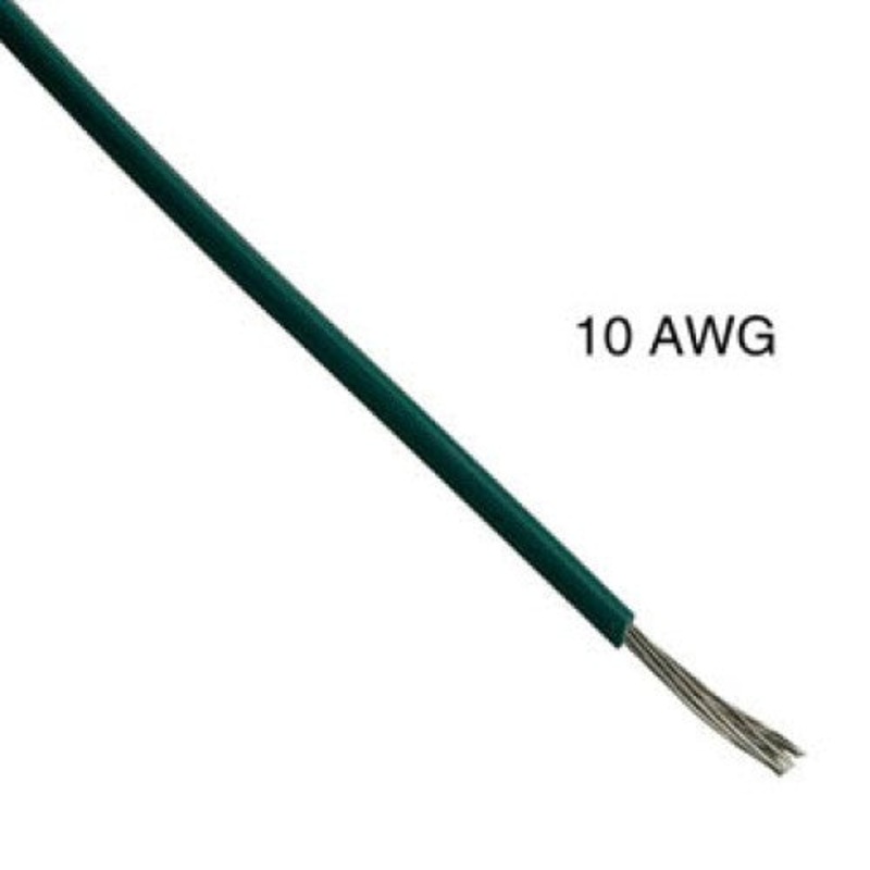 T0819-21-06 – WIRE STRANDED 10AWG 100FT GREEN TEW PVC FT1 600V 105C