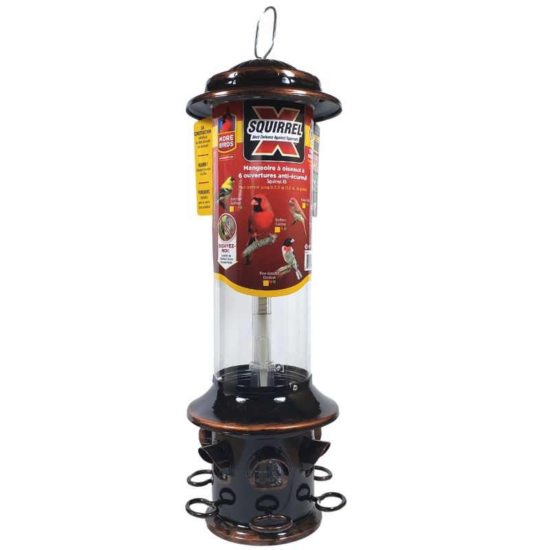 15 – BIRD FEEDER SQUIRREL PROOF 21X7 6 PORT 1.3KG SEED