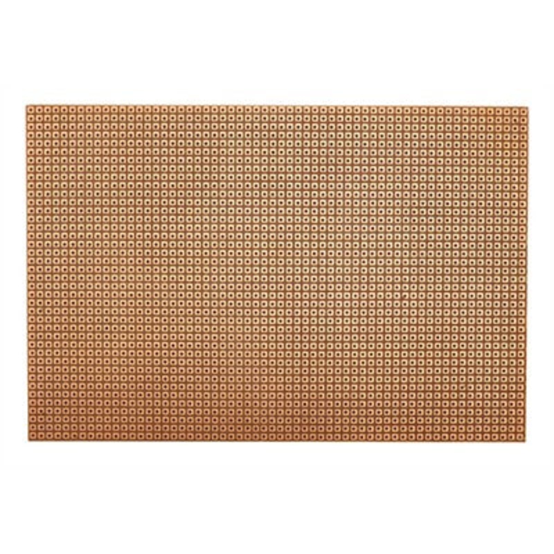 880-310406 – PCB ETCHED SS 4INX6IN 1 HOLE PAD COPPER 0.1IN PITCH