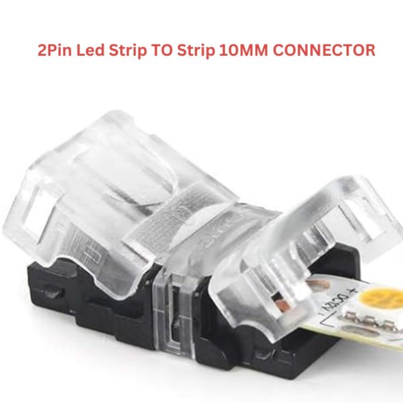 BKZY-1306 – LED STRIP SNAPON 2P STRIP-STRIP 10MM CONNECTOR FOR IP65 STRIPS