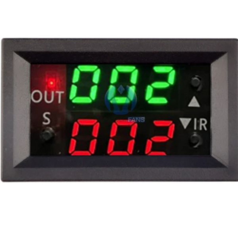 JNCC-1958A – RELAY TIME DELAY 0-999HRS 1P1T 12vdc DUAL DISPLAY PANEL MOUNT