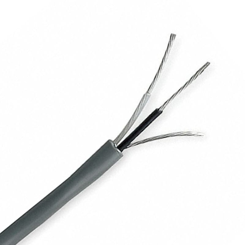 WJB-104 – CABLE 2C 24AWG STR FOIL SH 75M 250FT FT4 GREY 105C 600V
