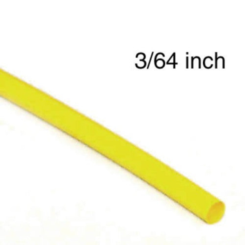 WYA-104D-5 – TUBING HST 3/64INX4FT SW YEL 2:1  (5 pcs/pkg)