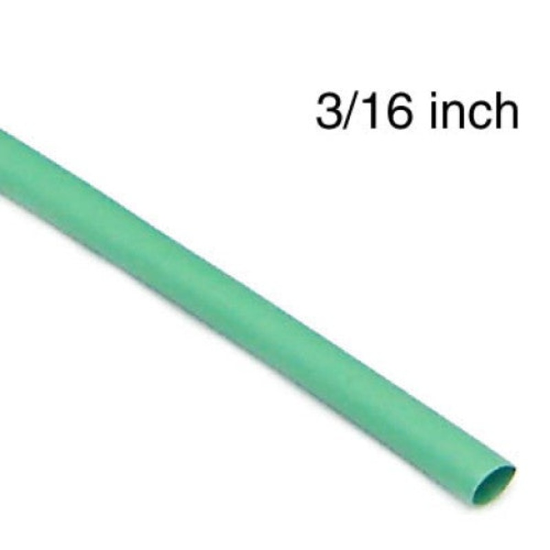 WYA-199E-5 – TUBING HST 3/16INX4FT SW GRN 2:1  (5 pcs/pkg)