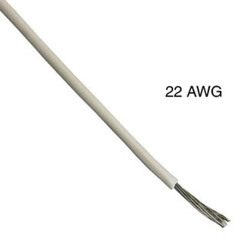11047-22-1-0500-002-1-TS – WIRE STRANDED 22AWG 500FT WHITE TC PVC 600V 105C