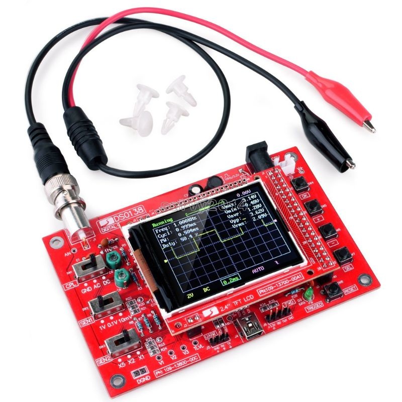 DSO138 – OSCILLOSCOPE POCKET SIZE 200KHZ 1 CHANNEL ASSEMBLED PCB