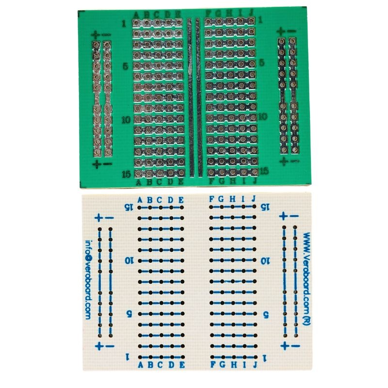 EFY-0102 – PCB ETCHED SS 1.5X2IN 5CONNECTED COPPER 0.1IN PITCH