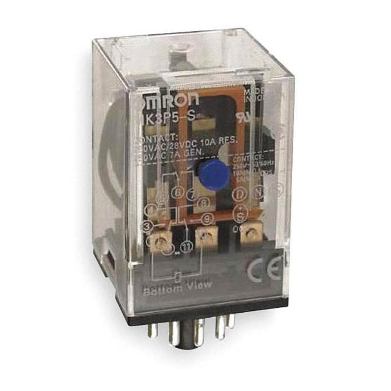 MK3P-S-DC12 – RELAY DC 12V 3P2T 10A 11P OCTAL 10A/250VAC/28VDC