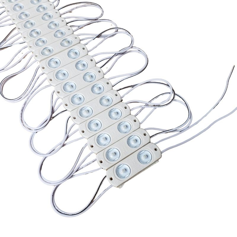 PL-QM2-TW150-P/M-QMDX0-71 – LED MODULE WHITE 7100K 2LED IP68 0.8W/MOD 11FT 12VDC 19 MODULES
