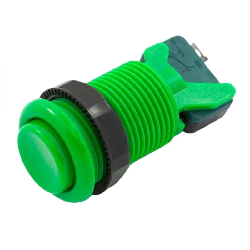 SWPUS-093005 – PUSH SWITCH MOM 1P2T NO/NC THR QT 3A 120VAC 28MM HOLE GREEN