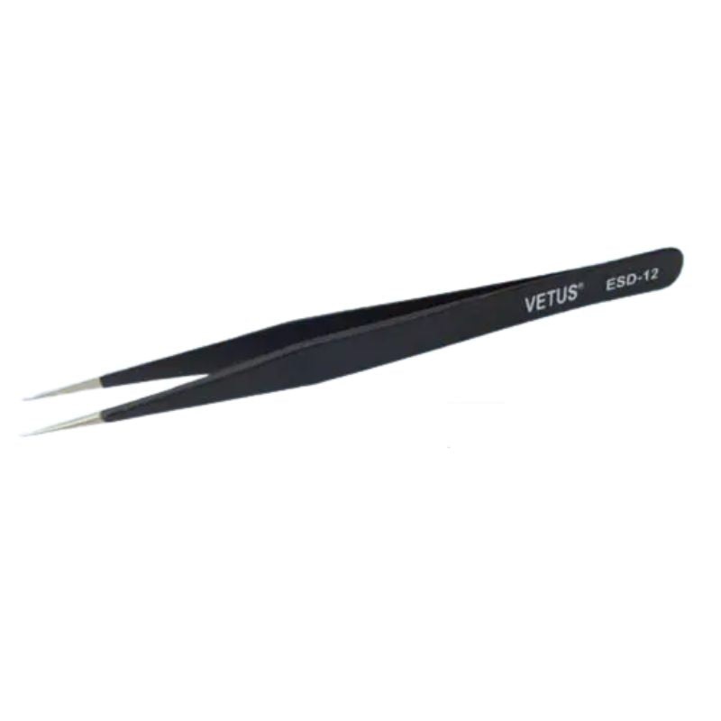 TOOTW-060612 – TWEEZER METAL 5.32IN STRAIGHT STD TIP ST-12 ANTISTATIC SAFE