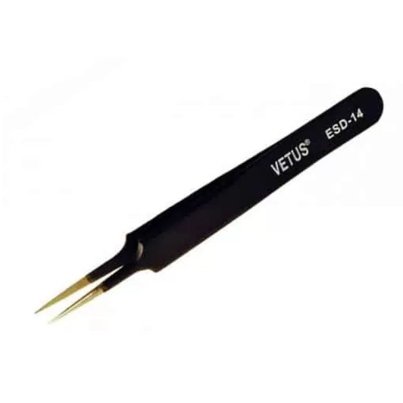 TOOTW-060614 – TWEEZER METAL 4.76IN STRAIGHT STD TIP ST-14 ANTISTATIC SAFE