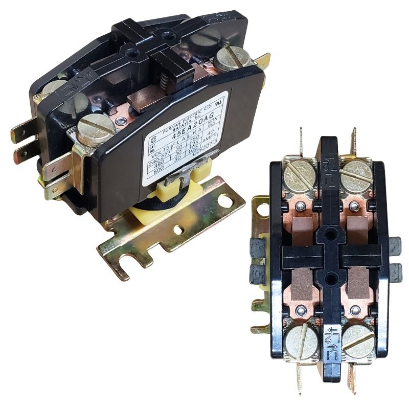 45EA20AG – CONTACTOR AC 240V 2P1T 30A/240V QC TAB
