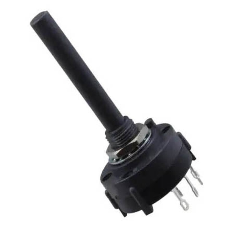 A10415RNZQK – ROTARY SWITCH 1P4T NON-SHORTING? SOL 38MM 1/4IN D SHAFT 2.5A 125V