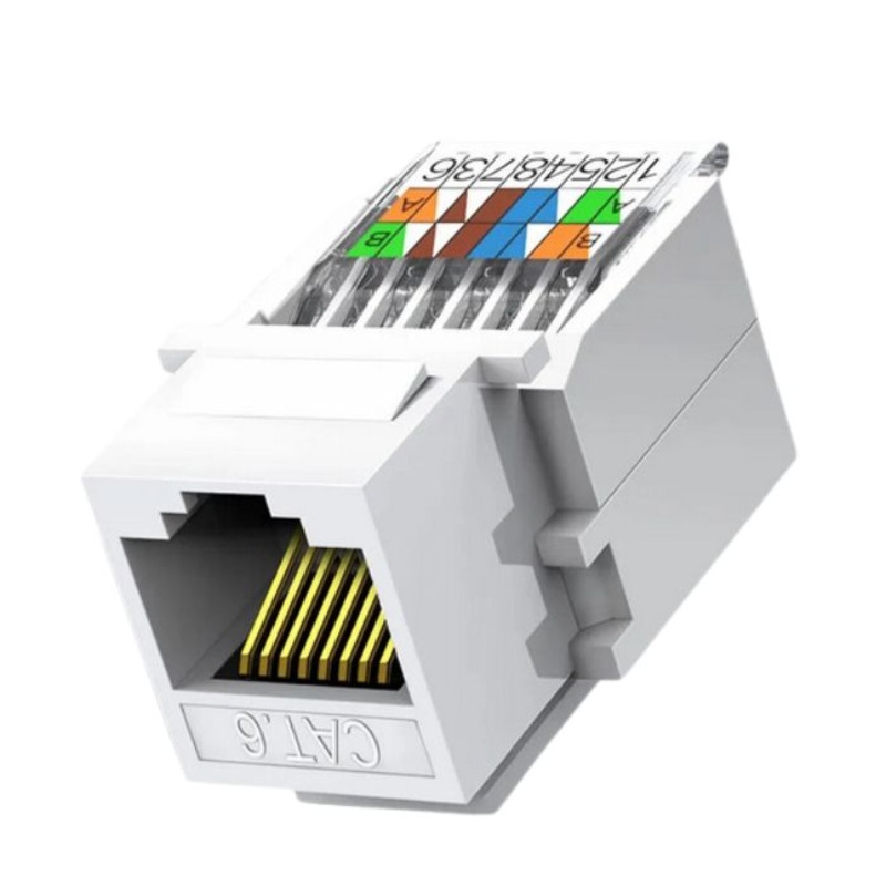 AGD-128D-10 – KEYSTONE JACK CAT6 WHT TOOLLESS  (10 pcs/pkg)