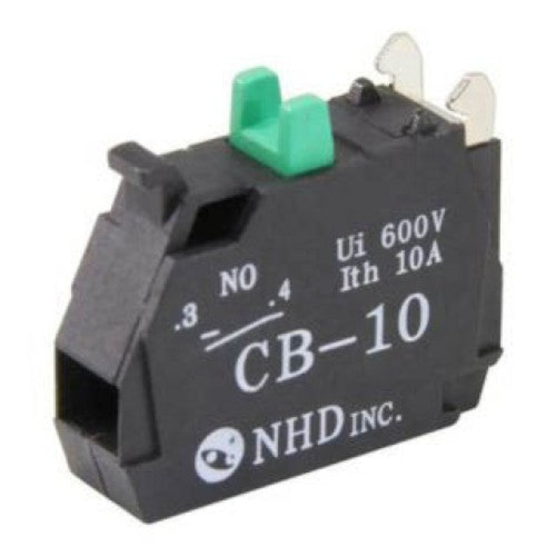 CB-10 – CONTACT BLOCK FOR SWITCHES NO 10A 600V