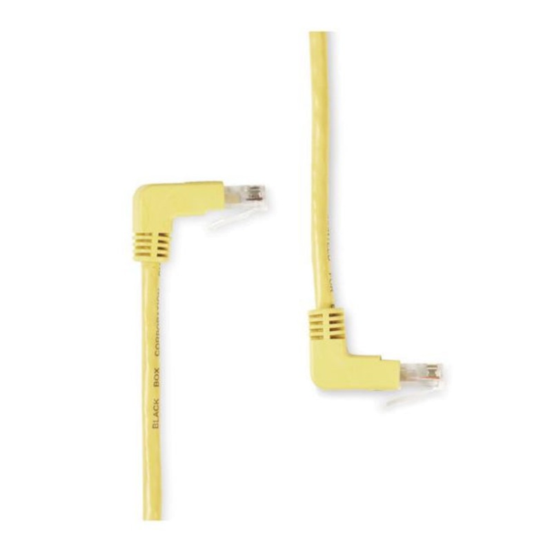EVNSL24E-0006-90DD – PATCH CORD CAT5E YEL 6FT RIGHT ANGLE BOOT
