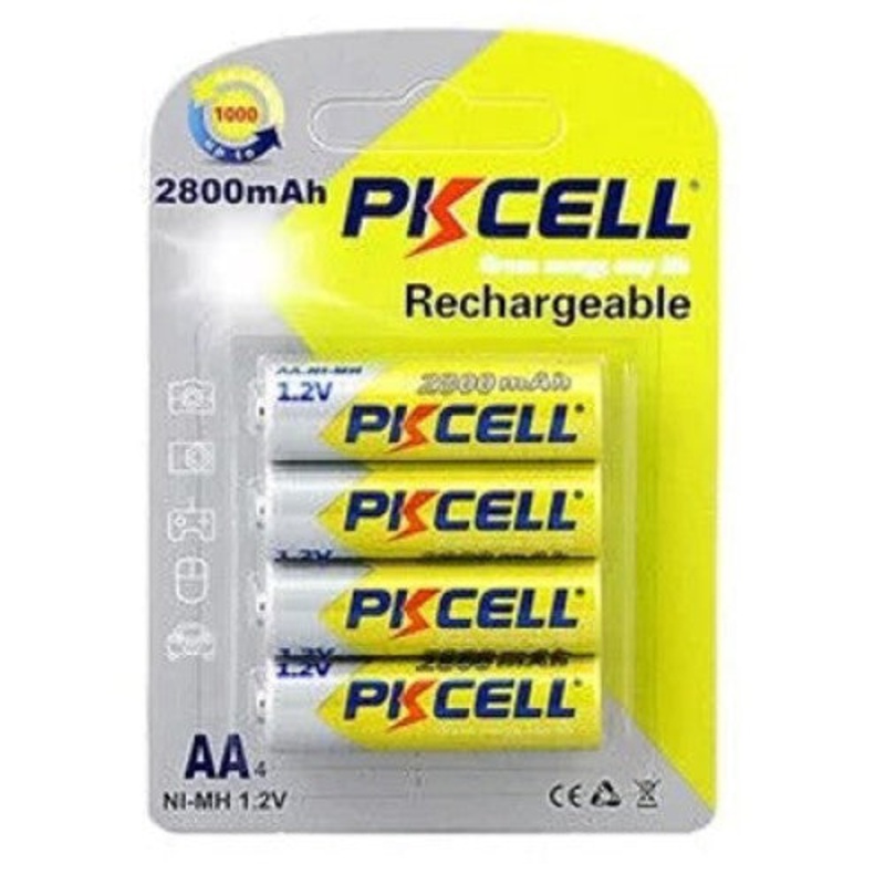NIMH-2800AA-4B – BATTERY NI-MH AA 1.2V 2800MAH  (4 pcs/pkg)