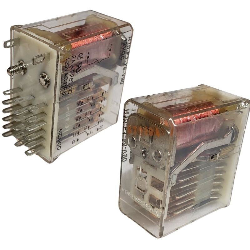 R10-E1Y6-V90 – RELAY DC 12V 6P2T 2A 20P SKT 2A/120VAC