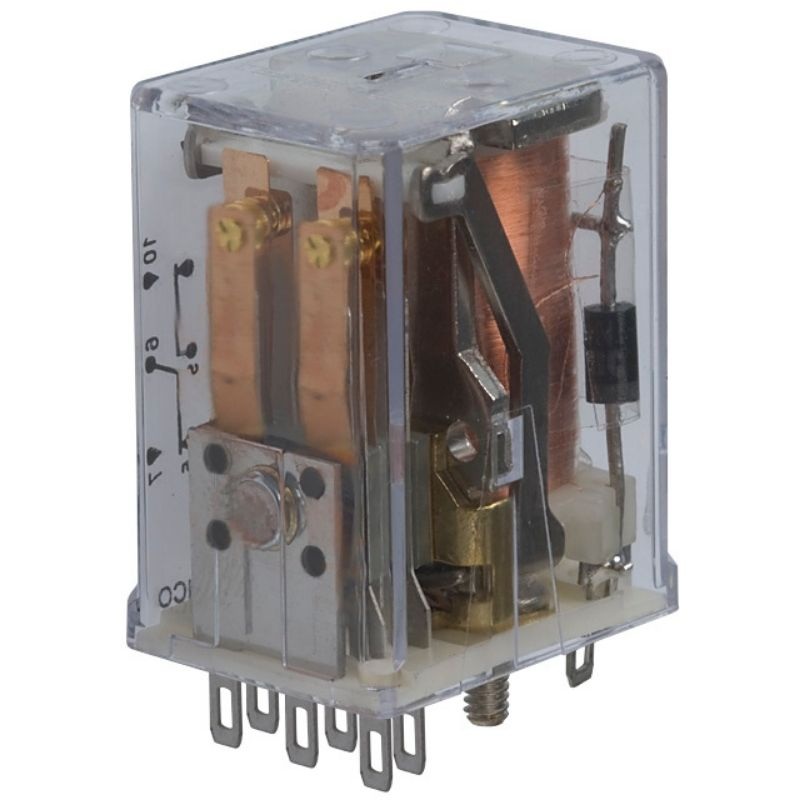 R10-E1Z2-V185 – RELAY DC 12V 2P2T 2A 8P SKT 2A/120VAC