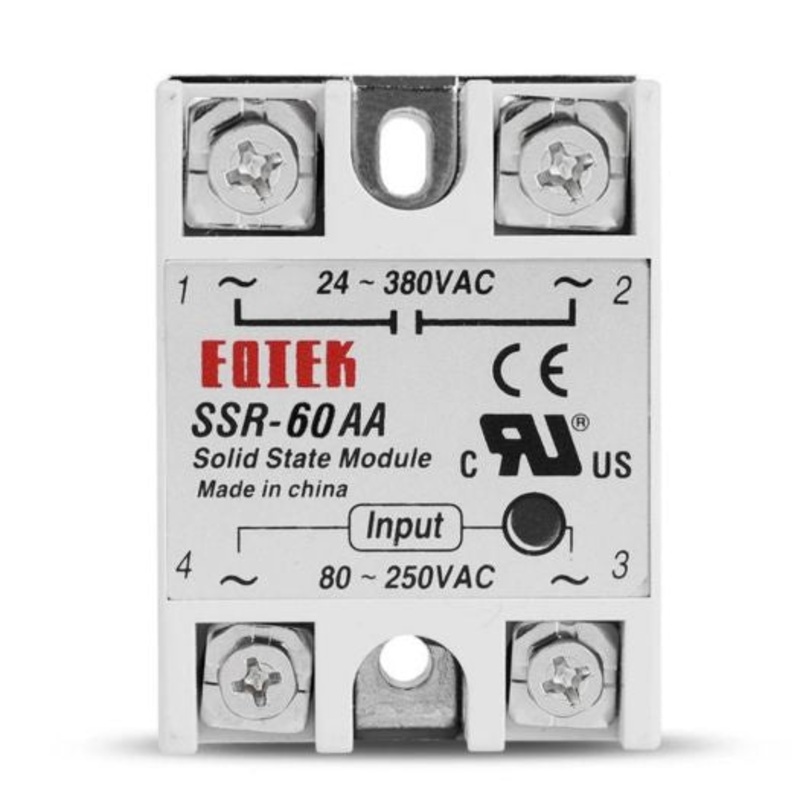 SSR-60AA – RELAY SSAC 90-280V 60A/280VAC SCREW MOUNT