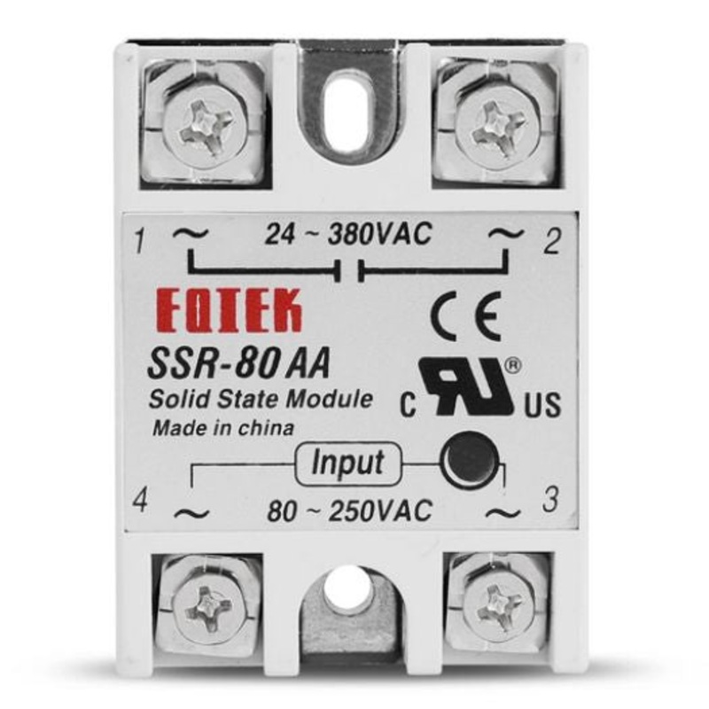 SSR-80AA – RELAY SSAC 80-250V 80A/380VAC SCREW MOUNT