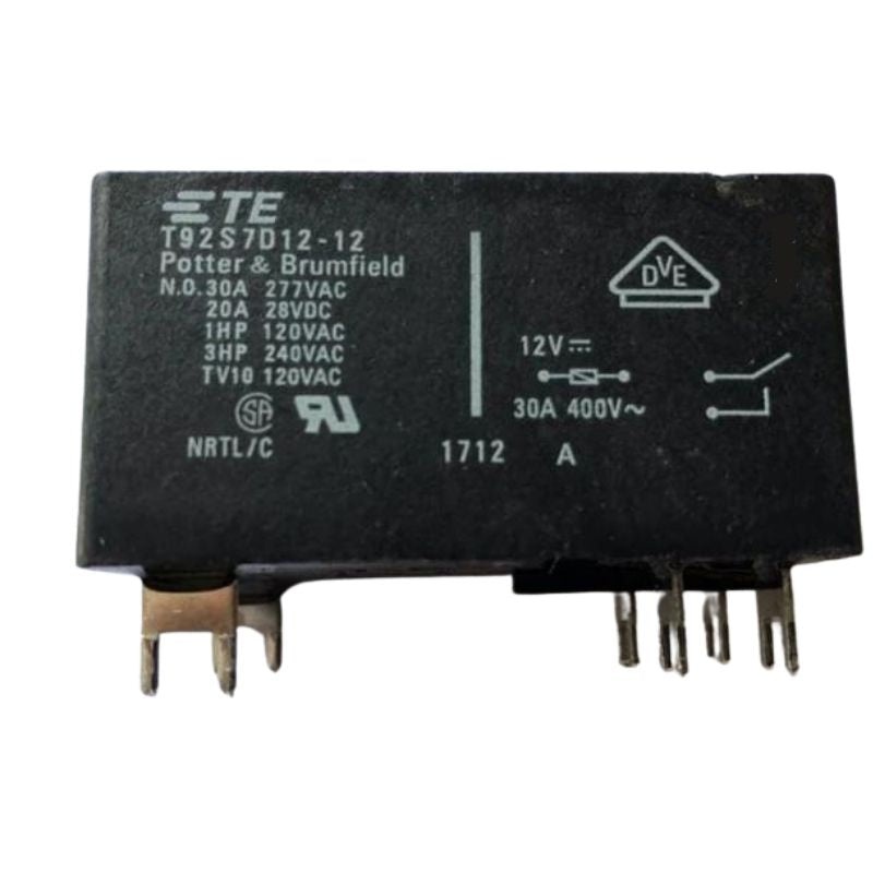 T92S7D12-24 – RELAY DC 24V 30A 2P1T 6P QT NO 30A/277VAC