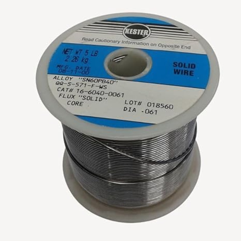 16-6040-0061 – SOLDER WIRE 60/40 REGULAR 5LB 1.5MM 0.061IN DIA SN60PB40