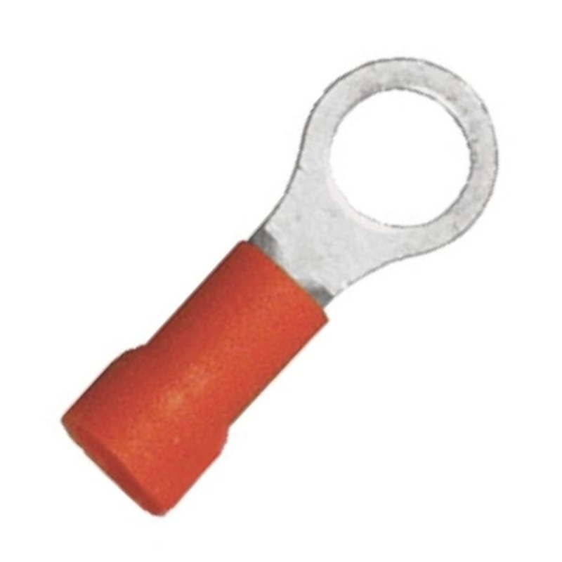 160507-100 – RING TERM RED #3/8IN 8AWG PVC 105C 600V (2 pcs/pkg)