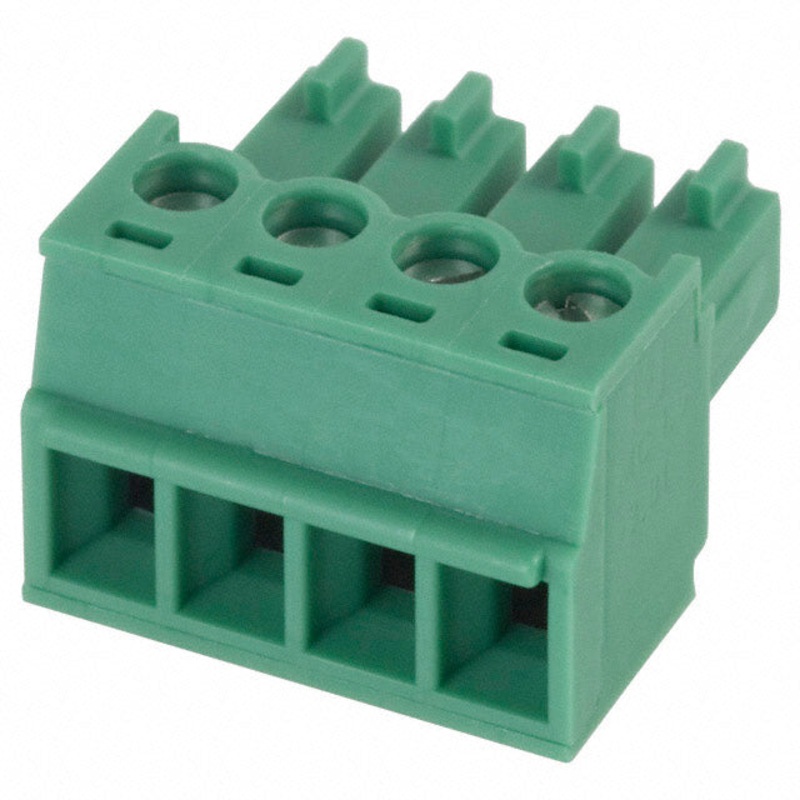 1803594 – TERM BLOCK 4P FEM PLUG 3.81MM 14-30AWG 8A 300V 7MM WIDE