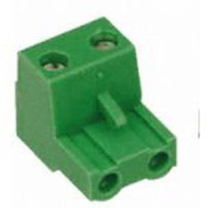 13-2602 – TERM BLOCK 2P FEM PLUG RA 5.08MM 22-12AWG 15A/3V 1MM WIDE