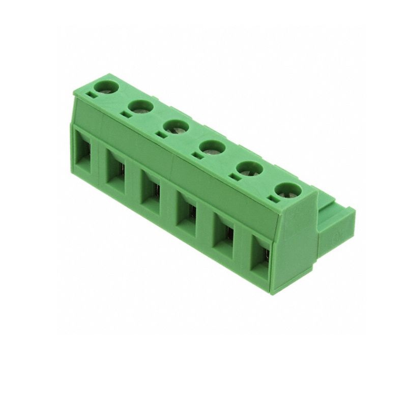 1767041 – TERM BLOCK 6P FEM PLUG RA 7.62MM GRN