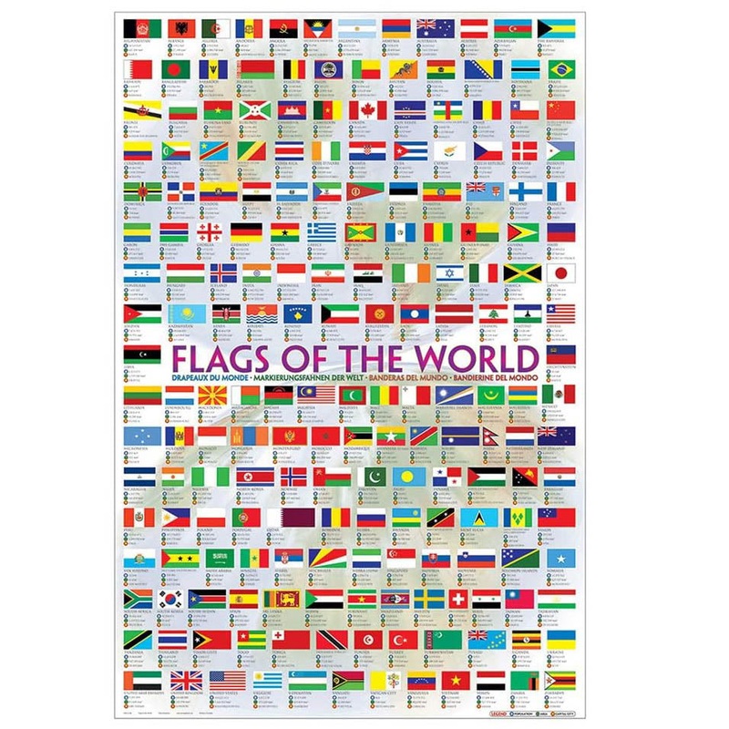 2450-0128 – FLAGS OF THE WORLD POSTER