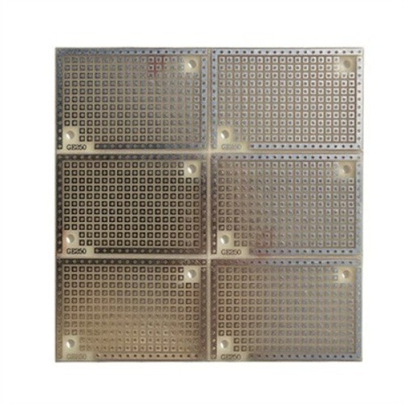 880-310102 – PCB ETCHED SS 1.3X2IN 1 HOLE PAD TIN WITH POWER BUS 0.1IN PITCH (6 pcs/pkg)