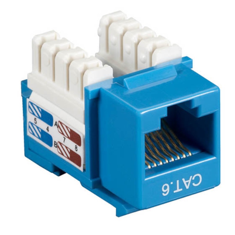 AGD-136C-10 – KEYSTONE JACK CAT6 BLU 110  (10 pcs/pkg)