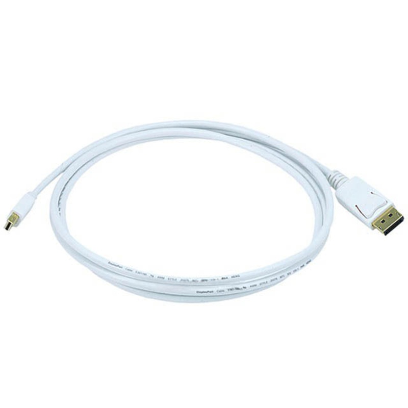 ARWW-5064A – MINI DISPLAYPORT MALE-DISPLAY PORT MALE 6FT BLK/WHT CABLE