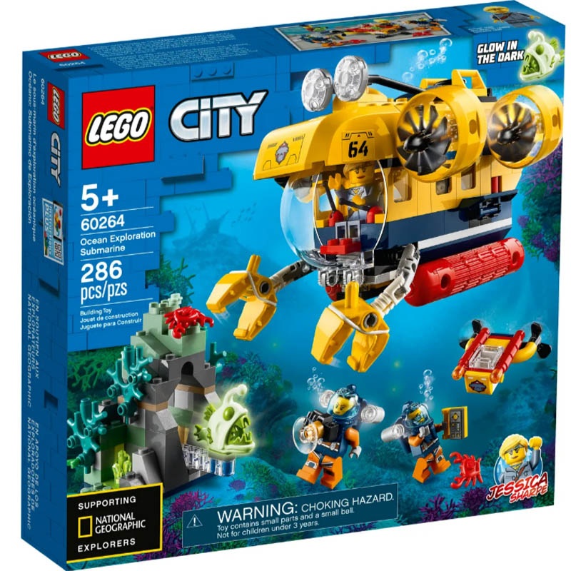 60264 – OCEAN EXPLORATION SUBMARINE-CITY 286PCS/KIT