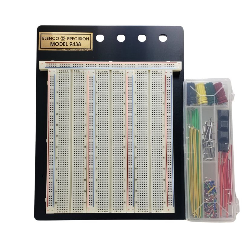9488WK – BREADBOARD 2 STRIP 7X9IN TEST POINTS W/JUMPER WIRES