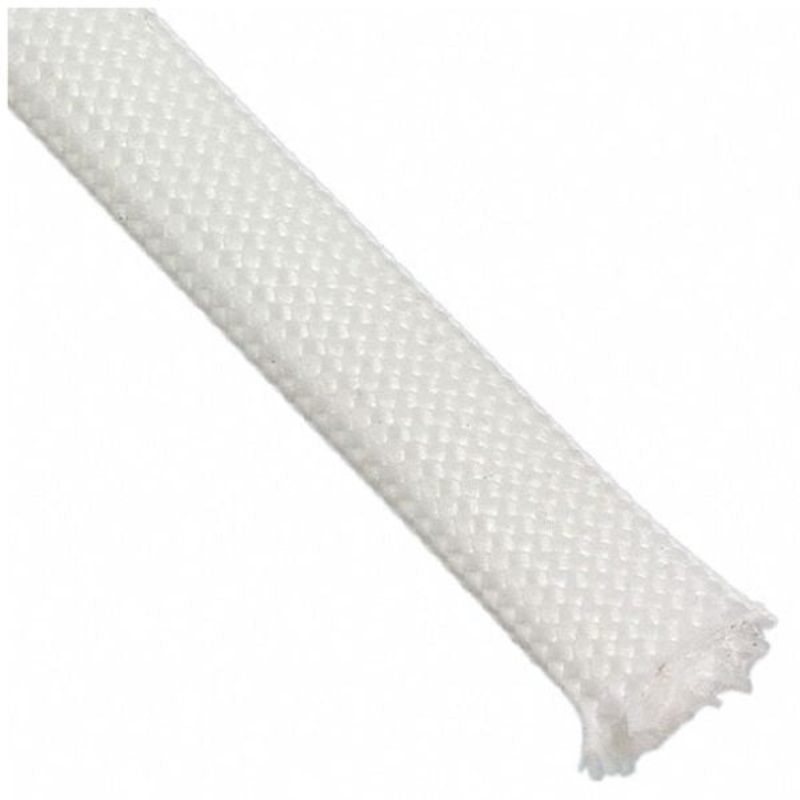 FIBERGLASS 1/2INCH – FIBERGLASS EXPANDABLE SLEEVE 1/2 INCH 15FT WHITE 600 DEG C